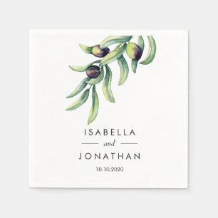 Servilleta De Papel El Olivar   Personalizado de bodas rusos