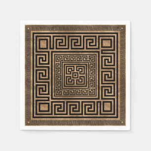 Servilleta De Papel El ornamento dominante griego - meandro griego -