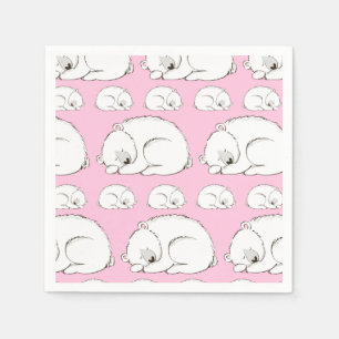 Servilleta De Papel El oso Koala Chica rosa Baby Shower