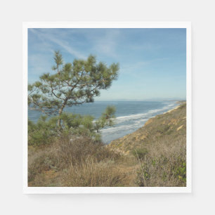 Servilleta De Papel El paisaje costero de Torrey Pine y California