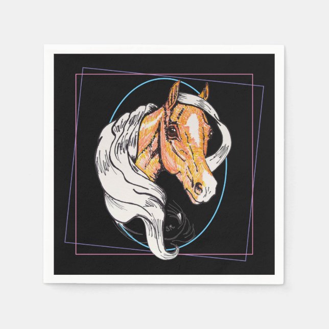 Servilleta De Papel El Palomino (negro) (Anverso)