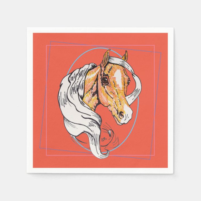 Servilleta De Papel El Palomino (salmón) (Anverso)