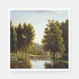 Servilleta De Papel El parque de Mortefontaine (por Bidaud)