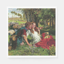 Servilleta De Papel El Pastor y su Novia (por Holman Hunt)