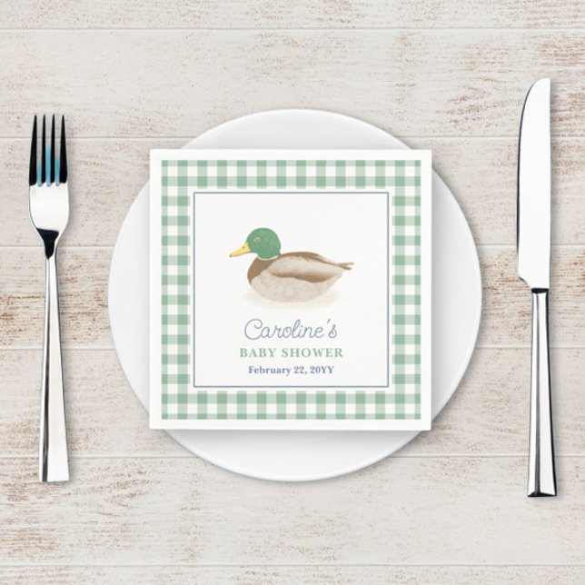 Servilleta De Papel El pato mallard Duckling Country Hunting Baby Show (Subido por el creador)