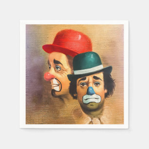 Servilleta De Papel El payaso feliz
