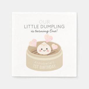 Servilleta De Papel El pequeño cumpleaños del Dumpling