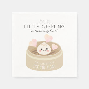 Servilleta De Papel El pequeño cumpleaños del Dumpling