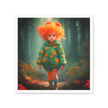 El pequeño Naranja Haired Chica