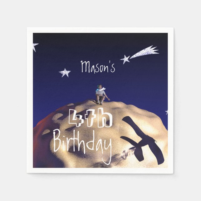 SERVILLETA DE PAPEL EL PEQUEÑO PRÍNCIPE 4º NACIMIENTO (Anverso)