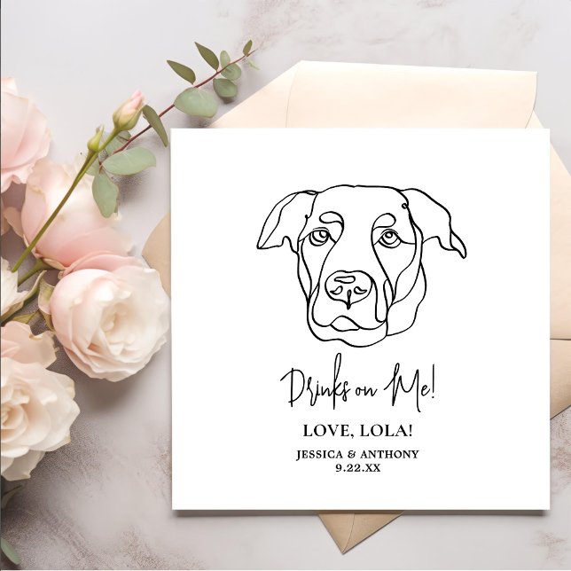 Servilleta De Papel El perro de Labrador me toma bebidas personalizada (Subido por el creador)
