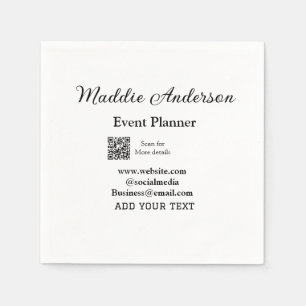 Servilleta De Papel El planificador de eventos agrega el nombre del si