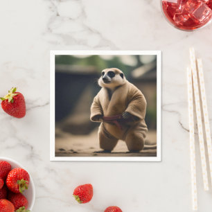 Servilleta De Papel El Poderoso Meerkat: La Muerte Del Sumo,