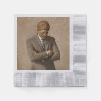 Servilleta De Papel El presidente estadounidense John Kennedy Retrato 