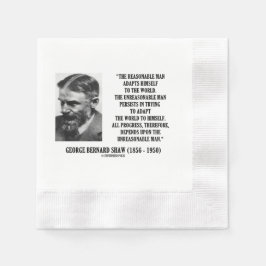 Servilleta De Papel El progreso depende del hombre irrazonable