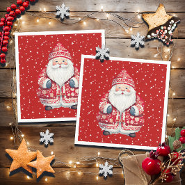 Servilleta De Papel El pueblo escandinavo Santa Claus