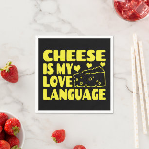 Servilleta De Papel El queso es mi lenguaje del amor - Amantes del que