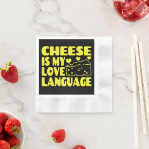 Servilleta De Papel El queso es mi lenguaje del amor - Amantes del que