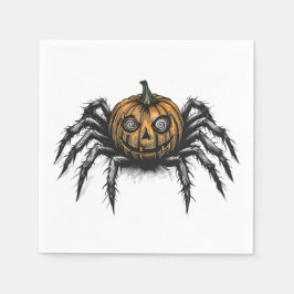 Servilleta De Papel El rastreador con cabeza de calabaza