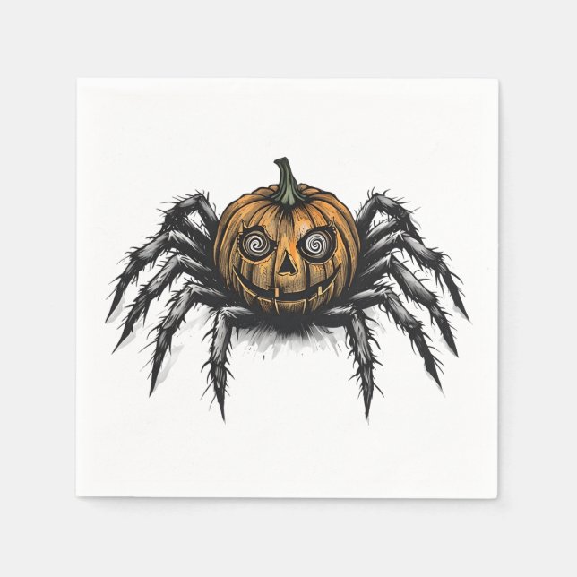 Servilleta De Papel El rastreador con cabeza de calabaza (Anverso)