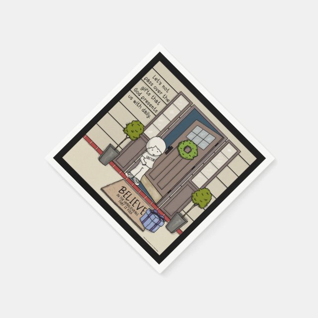 Servilleta De Papel El regalo diario de Dios (Borde)