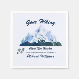 Servilleta De Papel El retiro se fue a caminar por las montañas nevada