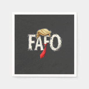 Servilleta De Papel El retro estadounidense Donald Trump FAFO Patriota