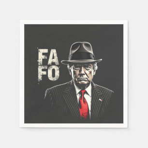 Servilleta De Papel El retro estadounidense Donald Trump FAFO Patriota