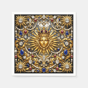 Servilleta De Papel El Rey Sol Versalles francés ornamentado