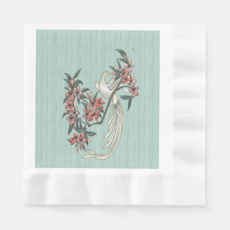 Servilleta De Papel El romance de la seda Aqua