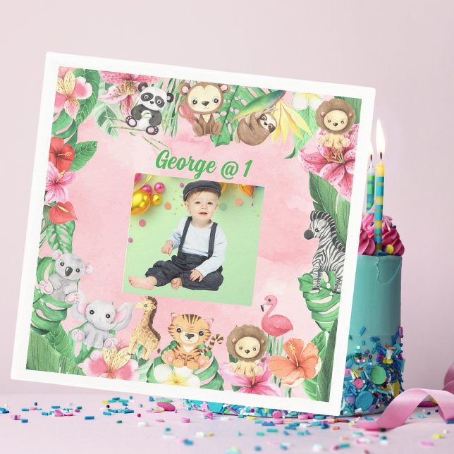 Servilleta De Papel El Safari salvaje de una selva tema Fiesta de cump (Subido por el creador)