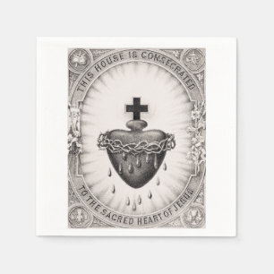 Servilleta De Papel El Sagrado Corazón de Jesús Símbolo de lo Divino