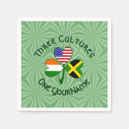 Servilleta De Papel El Shamrock americano jamaiquino personalizado