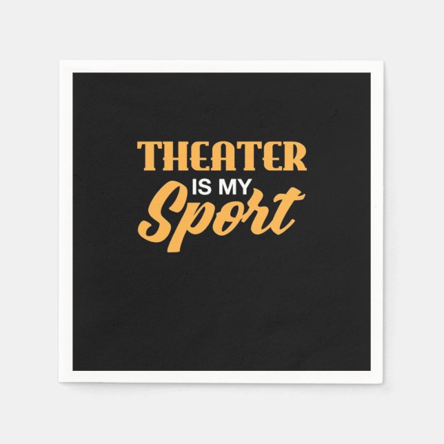 Servilleta De Papel El teatro es mi deporte (Anverso)