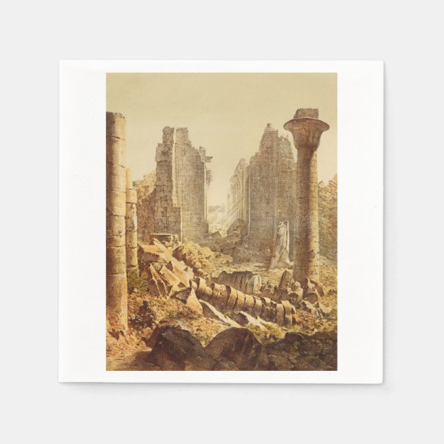 Servilleta De Papel El Templo de Karnak en Egipto (Anverso)
