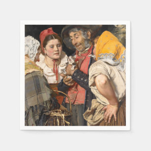 Servilleta De Papel El tesoro del viejo (El gato) (de Karl Gussow)