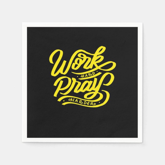 Servilleta De Papel El trabajo duro es un meme tan duro - Día del trab (Anverso)