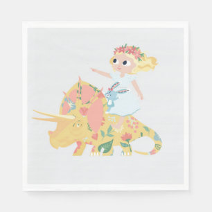 Servilleta De Papel El triceratops de Nomi y Bravo Viaje