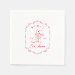 Servilleta De Papel El último rodeo de la novia