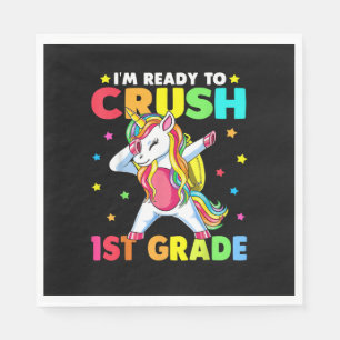 Servilleta De Papel El unicornio de primer grado de aplastamiento de v