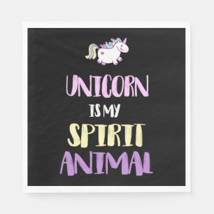 Servilleta De Papel El unicornio es mi animal espiritual
