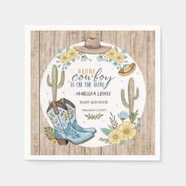 Servilleta De Papel El vaquero presupuestal Bleu las botas occidentale