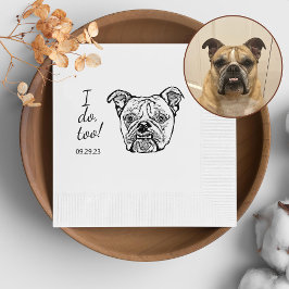 Servilleta De Papel El viejo Bulldog inglés personalizado que yo tambi