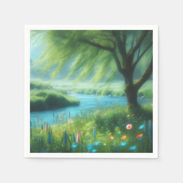 Servilleta De Papel El viento en el salvaje (Anverso)