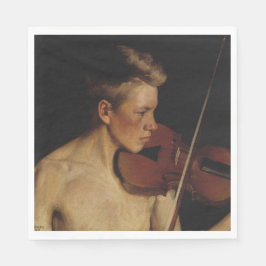 Servilleta De Papel El violinista (músico masculino) (de Pekka Halonen