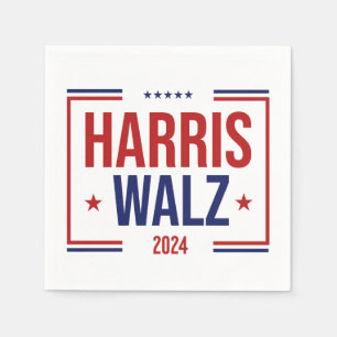 Servilleta De Papel Elección de Campaña de Harris Walz