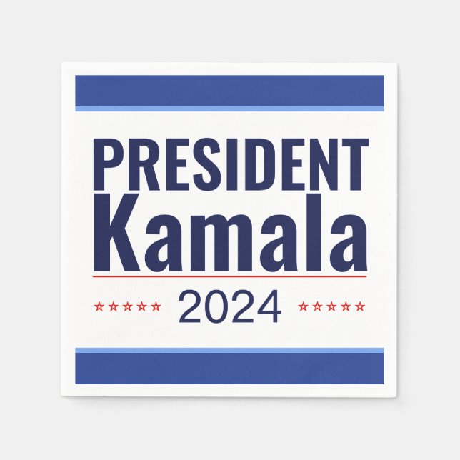Servilleta De Papel Elección del presidente Kamala 2024 (Anverso)