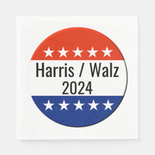 Servilleta De Papel Elecciones Harris Walz 2024