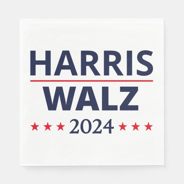 Servilleta De Papel Elecciones Harris Walz 2024 III (Anverso)