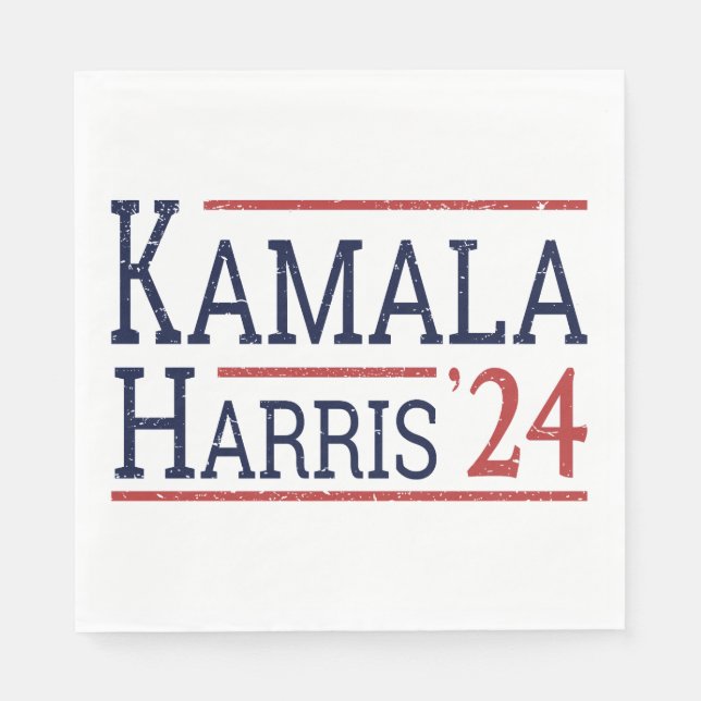 Servilleta De Papel Elecciones Kamala Harris 2024 I (Anverso)